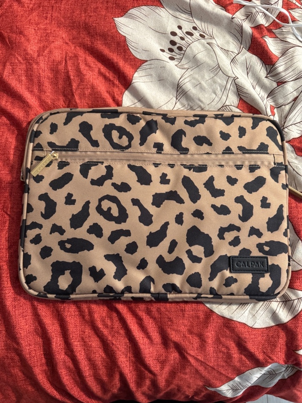 Calpak Leopard Print Laptop Sleeve
